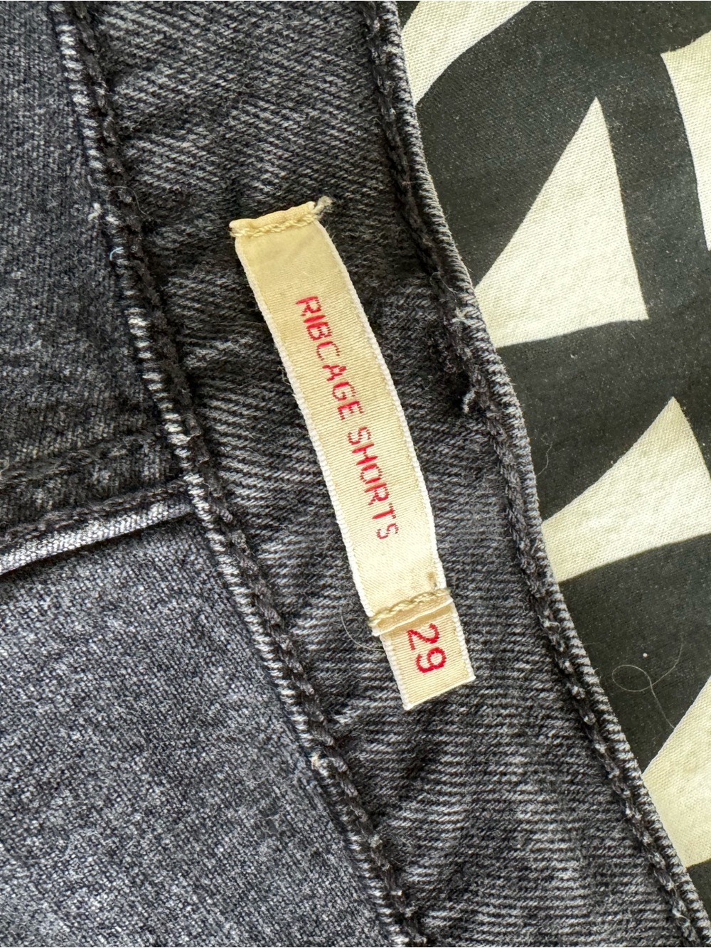 Levi's Shorts | Ribcage Cutoff Denim Shorts in Black - Picture 5 of 6